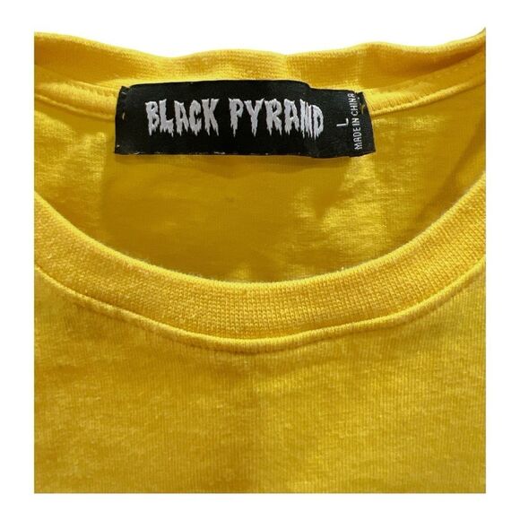 Black Pyramid x Palace Yellow Screen T-Shirt Size L - Picture 2 of 5